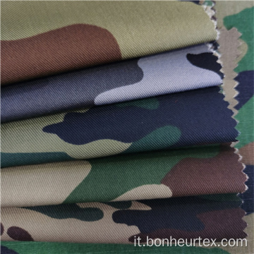 Tessuto mimetico militare in misto twill TC